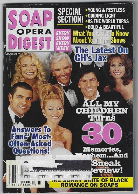 SOAP OPERA DIGEST JANUARY 11, 2000
