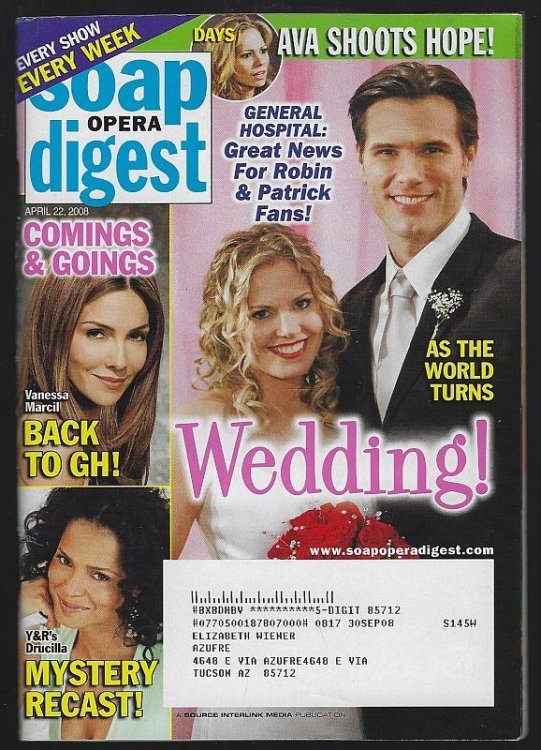 SOAP OPERA DIGEST APRIL 22, 2008