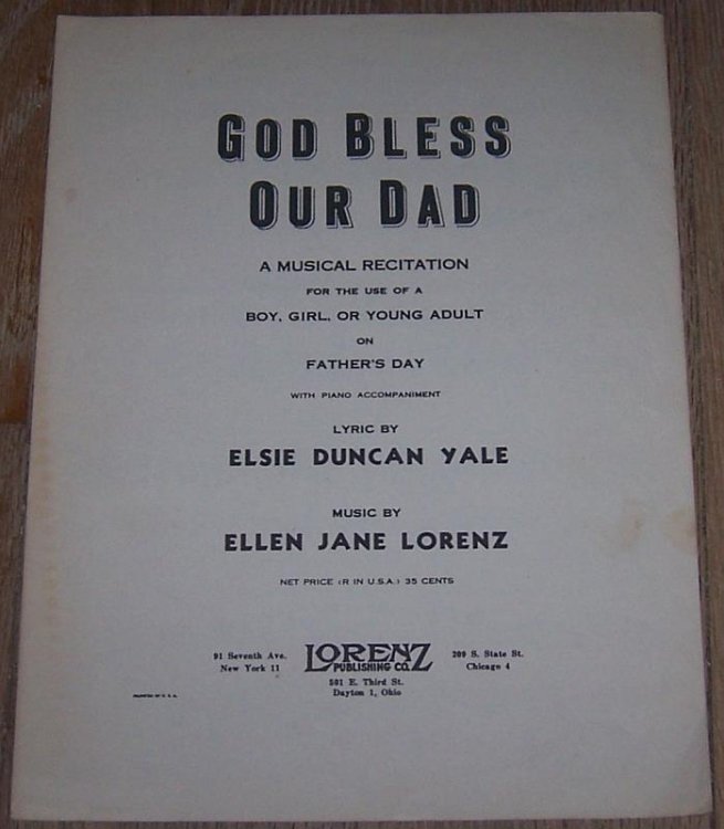 GOD BLESS OUR DAD