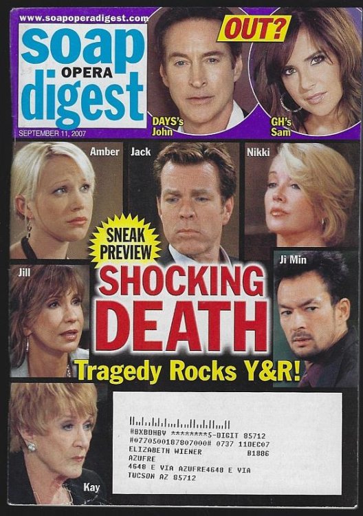 SOAP OPERA DIGEST SEPTEMBER 11, 2007