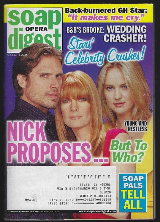 SOAP OPERA DIGEST AUGUST 4, 2009