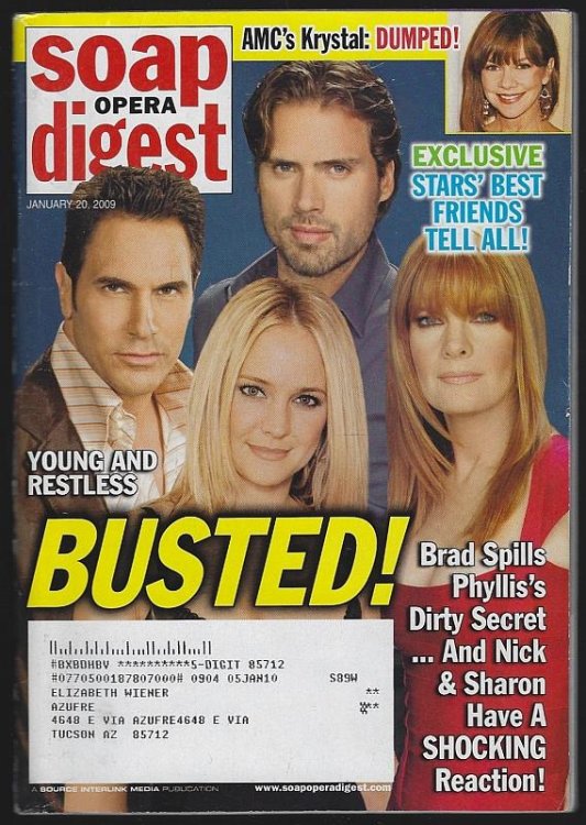 SOAP OPERA DIGEST JANUARY 20, 2009