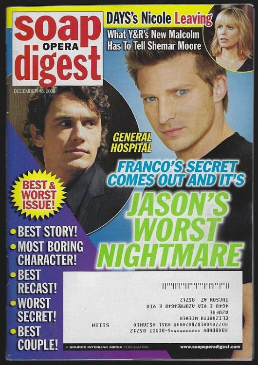 SOAP OPERA DIGEST DECEMBER 15, 2009