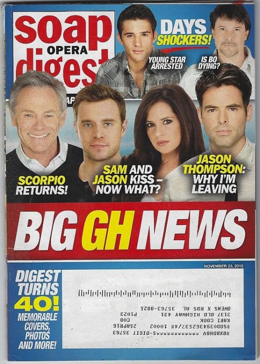 SOAP OPERA DIGEST NOVEMBER 23, 2015