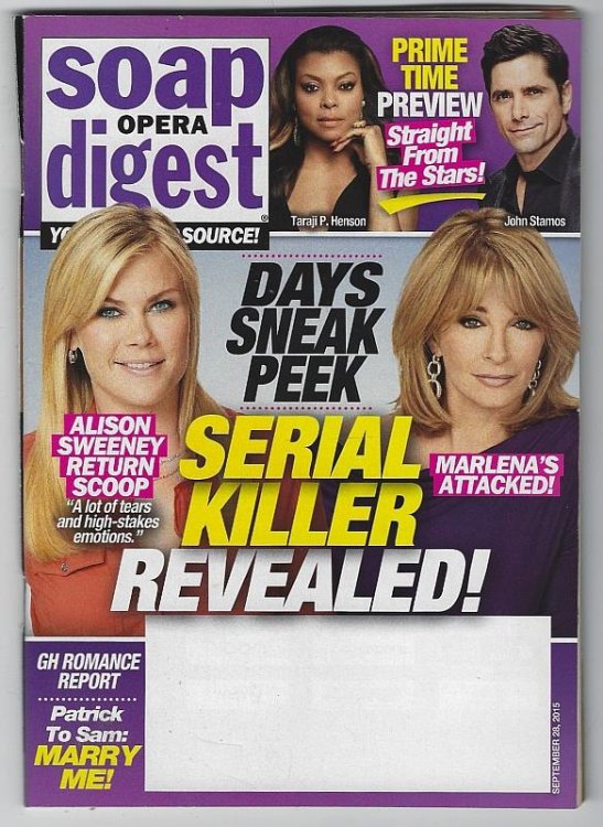 SOAP OPERA DIGEST SEPTEMBER 28, 2015