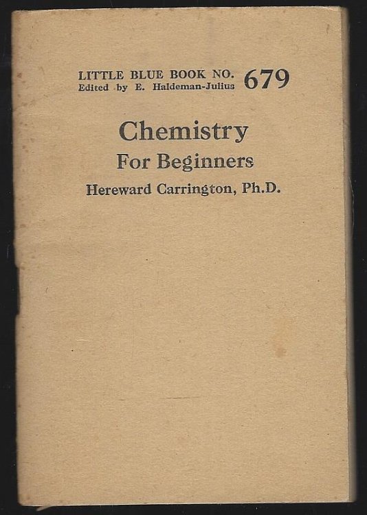 CHEMISTRY FOR BEGINNERS