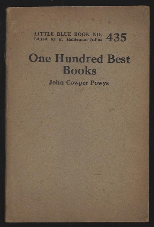 ONE HUNDRED BEST BOOKS