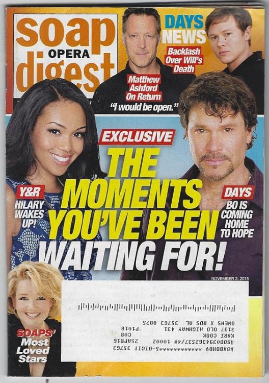 SOAP OPERA DIGEST NOVEMBER 2, 2015