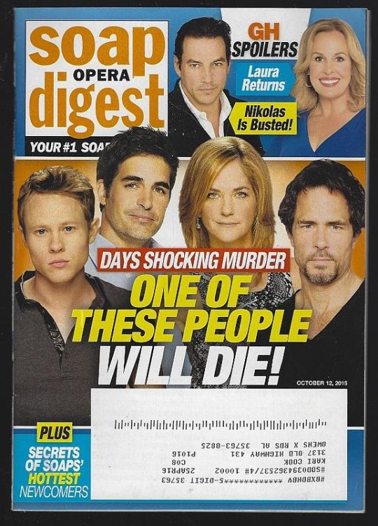 SOAP OPERA DIGEST OCTOBER 12, 2015