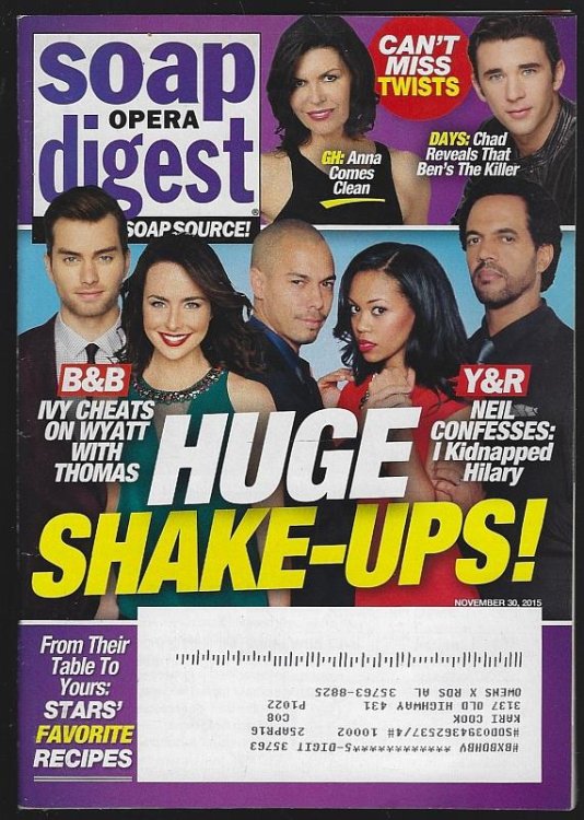 SOAP OPERA DIGEST NOVEMBER 30, 2015