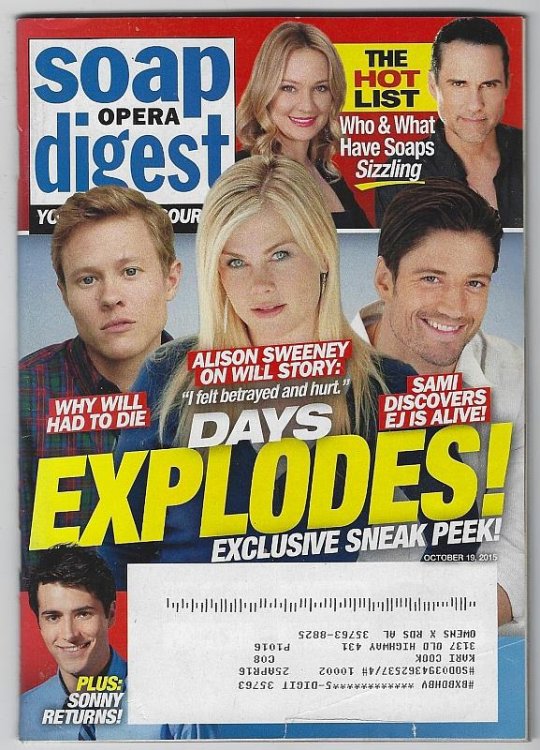 SOAP OPERA DIGEST OCTOBER 19, 2015