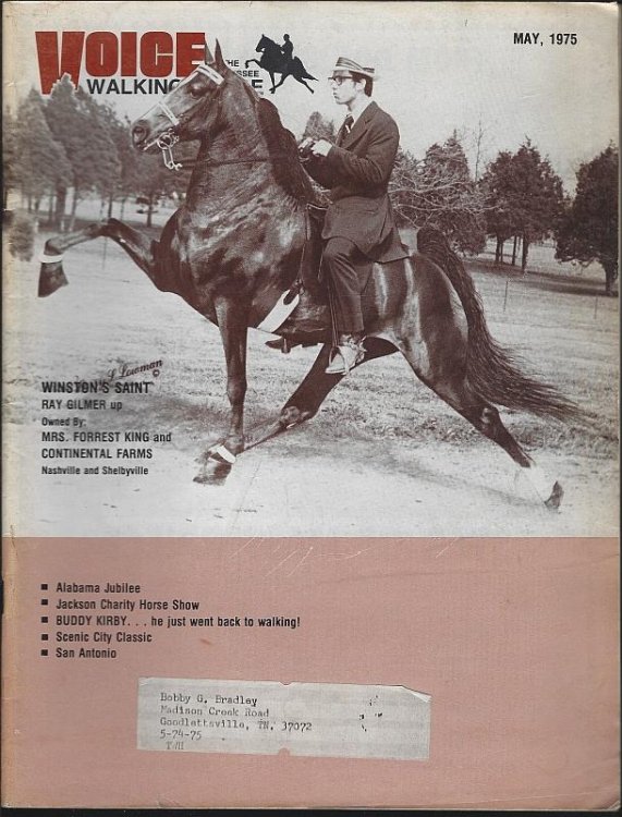 VOICE OF THE TENNESSEE WALKING HORSE MAGAZINE MAY 1975