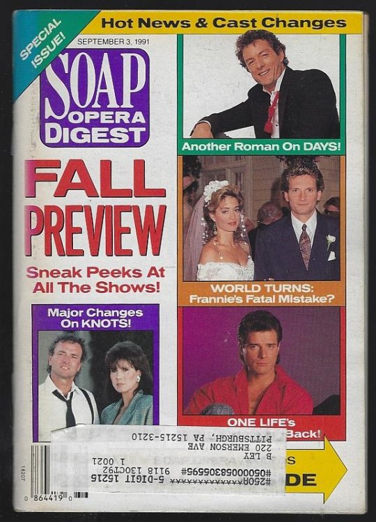 SOAP OPERA DIGEST SEPTEMBER 3, 1991