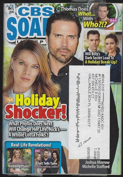 CBS SOAPS IN DEPTH MAGAZINE JANUARY 6, 2020