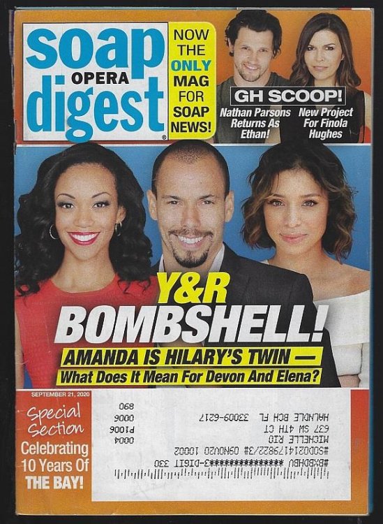 SOAP OPERA DIGEST SEPTEMBER 21, 2020