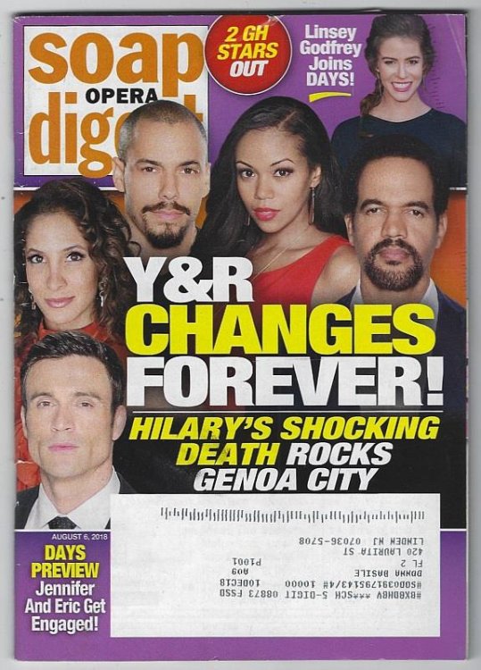 SOAP OPERA DIGEST AUGUST 6, 2018