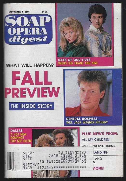 SOAP OPERA DIGEST SEPTEMBER 8, 1987
