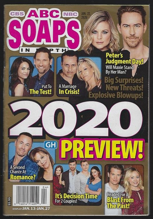 ABC, CBS, NBC SOAPS IN DEPTH MAGAZINE JANUARY 27, 2020