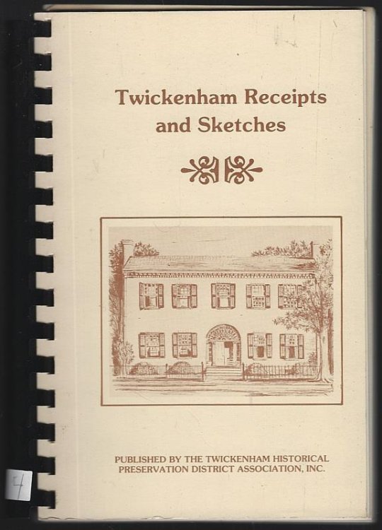 TWICKENHAM RECEIPTS AND SKETCHES
