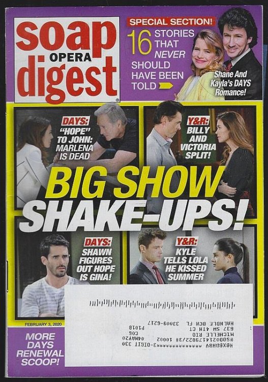 SOAP OPERA DIGEST FEBRUARY 3, 2020
