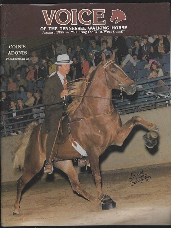VOICE OF THE TENNESSEE WALKING HORSE MAGAZINE JANUARY 1988 Saluting the West/west Coast