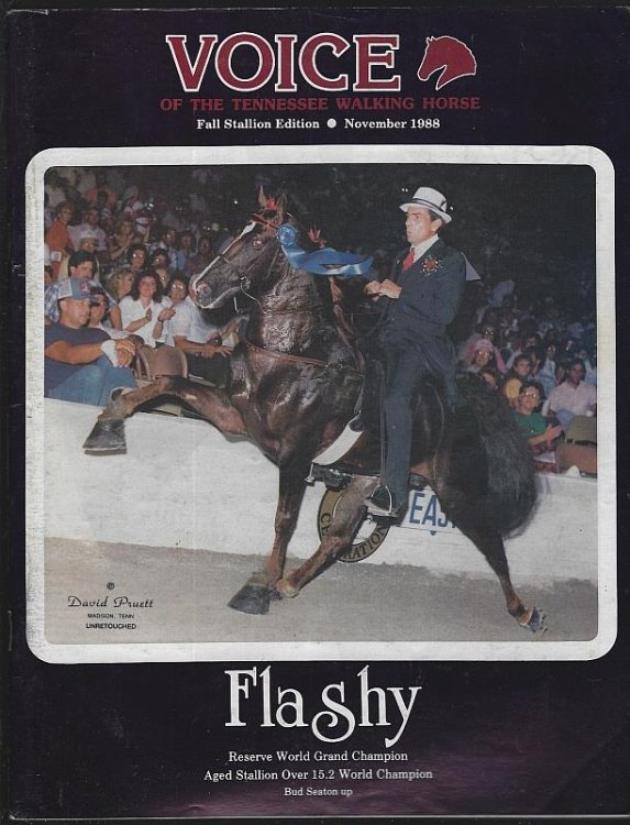 VOICE OF THE TENNESSEE WALKING HORSE MAGAZINE NOVEMBER 1988 Fall Stallion Edition