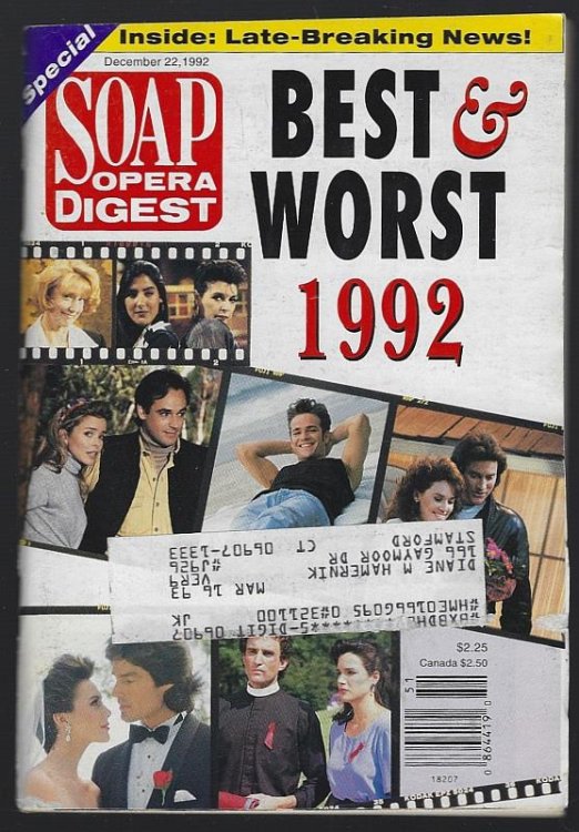 SOAP OPERA DIGEST DECEMBER 22, 1992