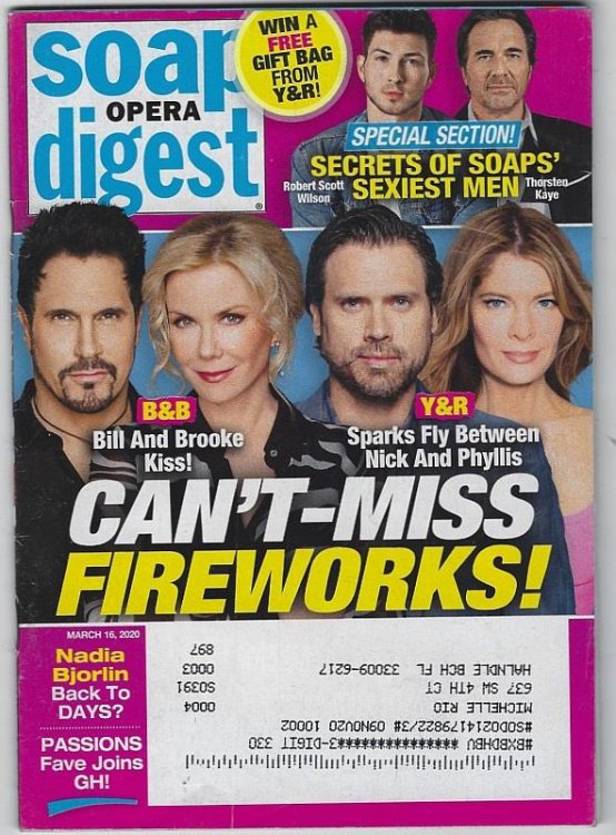 SOAP OPERA DIGEST MARCH 16, 2020