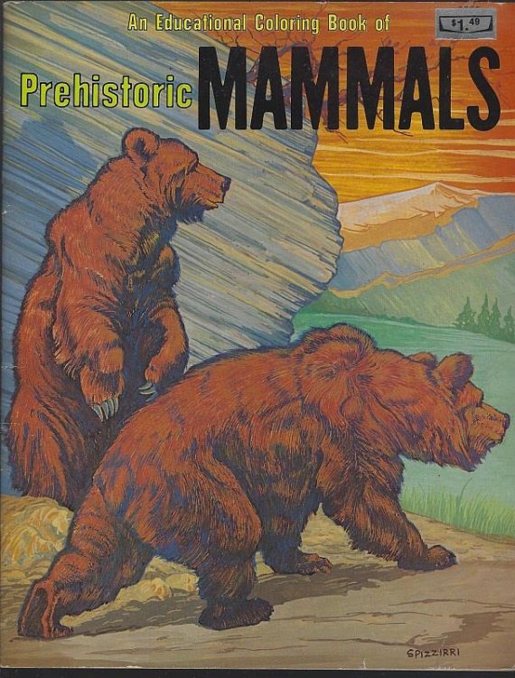 EDUCATIONAL COLORING BOOK OF PREHISTORIC MAMMALS