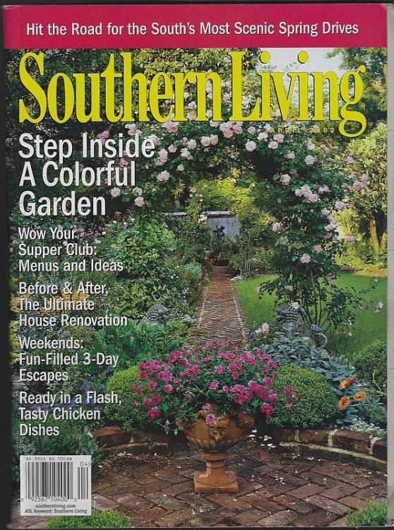SOUTHERN LIVING MAGAZINE APRIL 2002