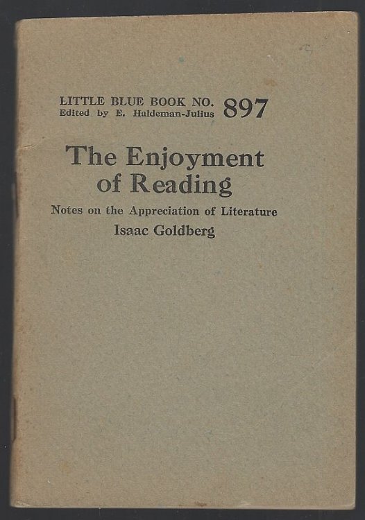 ENJOYMENT OF READING Notes on the Appreciation of Literature