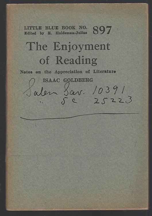 ENJOYMENT OF READING Notes on the Appreciation of Literature