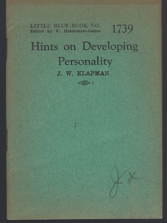 HINTS ON DEVELOPING PERSONALITY