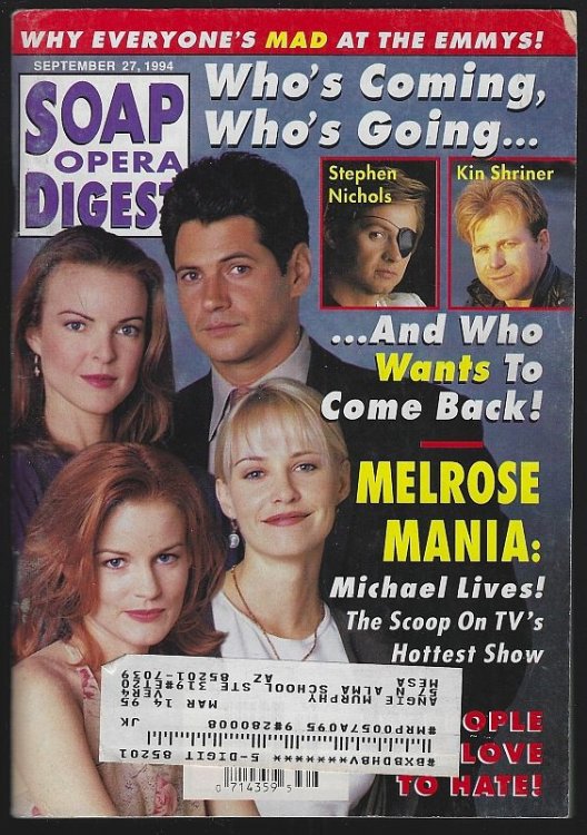 SOAP OPERA DIGEST SEPTEMBER 27, 1994