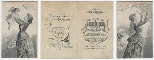 VICTORIAN TRADE FOLDER FOR CANFIELD DRESS SHIELD