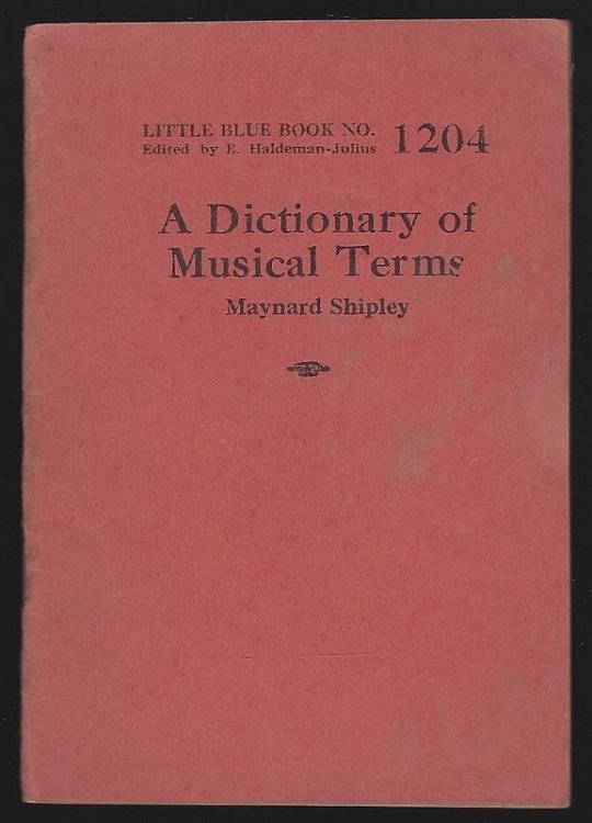DICTIONARY OF MUSICAL TERMS