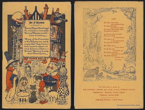 NURSERY RHYME LAND FOLKS IN PROTEST
