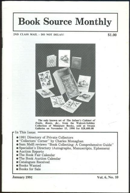 BOOK SOURCE MONTHLY MAGAZINE JANUARY 1991