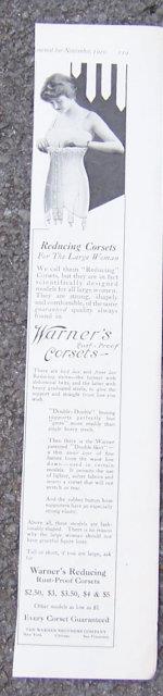 1916 LADIES HOME JOURNAL WARNER'S RUST PROOF CORSETS ADVERTISEMENT