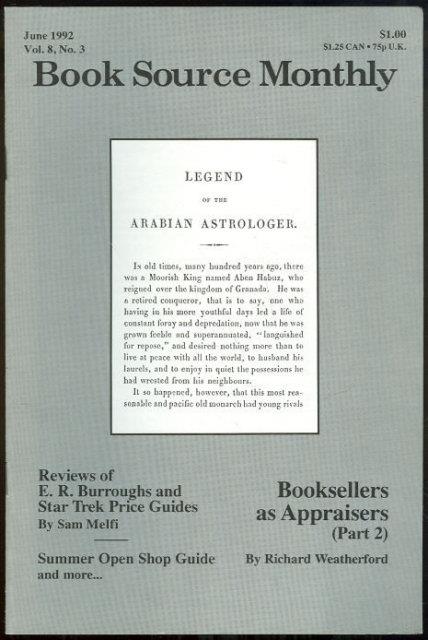 BOOK SOURCE MONTHLY MAGAZINE JUNE 1992