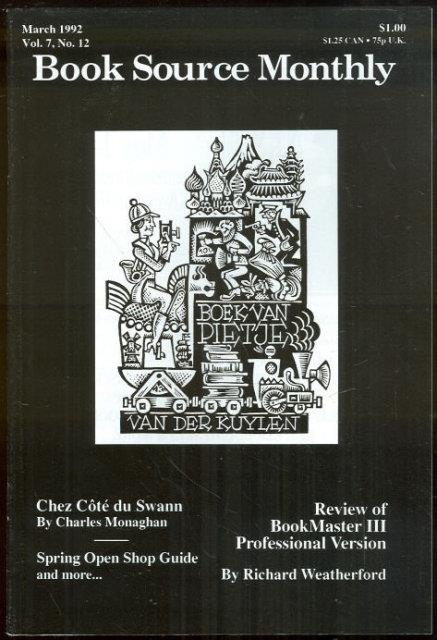 BOOK SOURCE MONTHLY MAGAZINE MARCH 1992