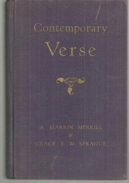 CONTEMPORARY VERSE New Edition Edited with a Prologue and Notes