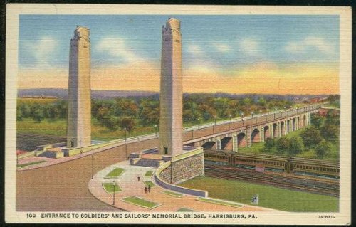 ENTRANCE TO SOLDIERS' AND SAILORS' MEMORIAL BRIDGE, HARRISBURG, PENNSYLVANIA