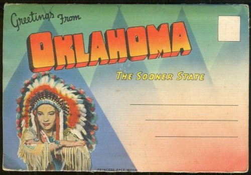 SOUVENIR POSTCARD FOLDER FROM OKLAHOMA, THE SOONER STATE