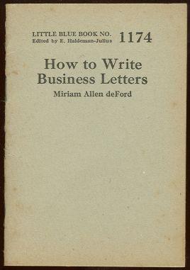 HOW TO WRITE BUSINESS LETTERS