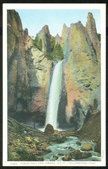 TOWER FALL AND TOWERS, YELLOWSTONE NATIONAL PARK