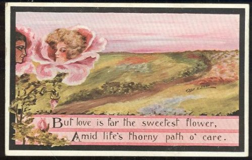 FLORAL MAN AND WOMAN, LOVE IS SWEETEST FLOWER