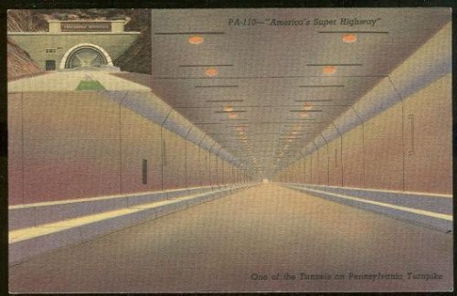 ONE OF THE TUNNELS ON PENNSYLVANIA TURNPIKE