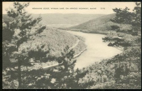 HENHAWK LEDGE, WYMAN LAKE ON ARNOLD HIGHWAY, MAINE