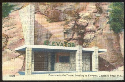 ENTRANCE TO ELEVATOR CHIMNEY ROCK, NORTH CAROLINA